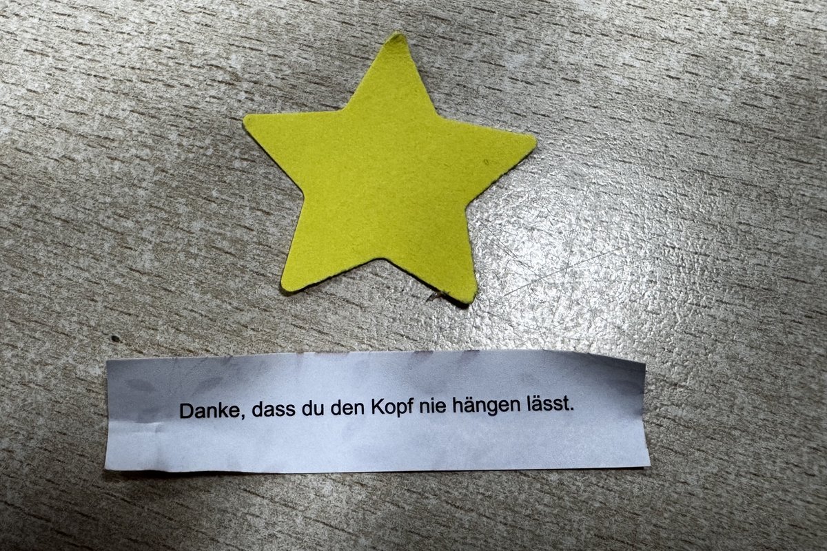 Titelbild für Beitrag: Danke, dass du den Kopf nie hängen lässt