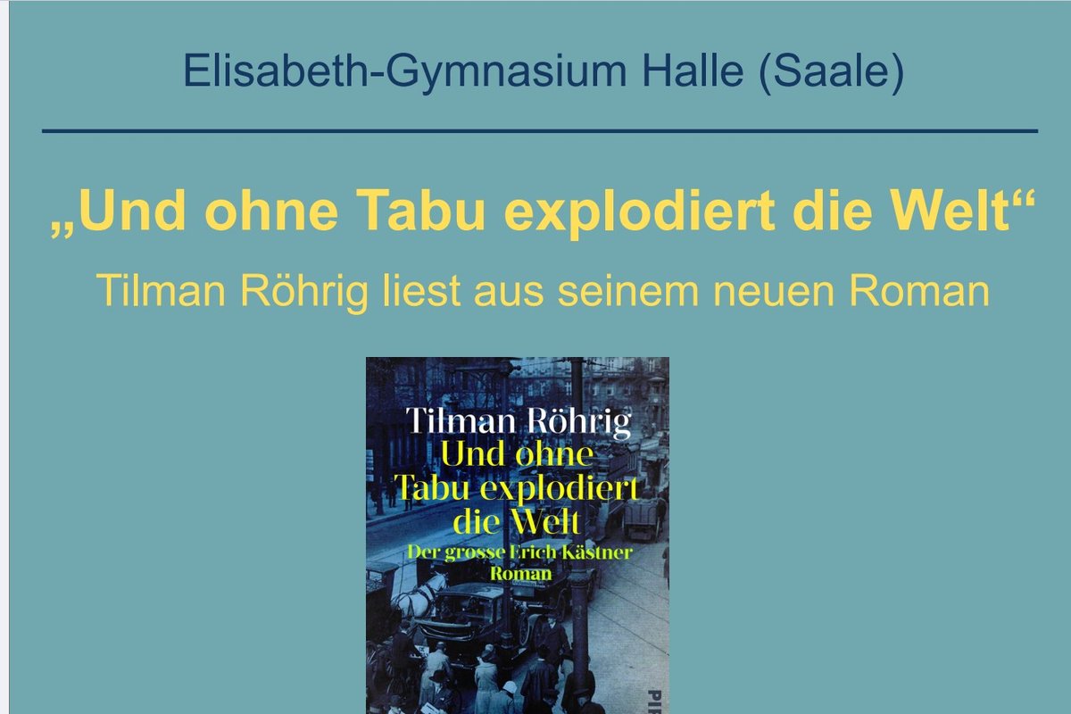 Titelbild für Beitrag: „Und ohne Tabu explodiert die Welt“