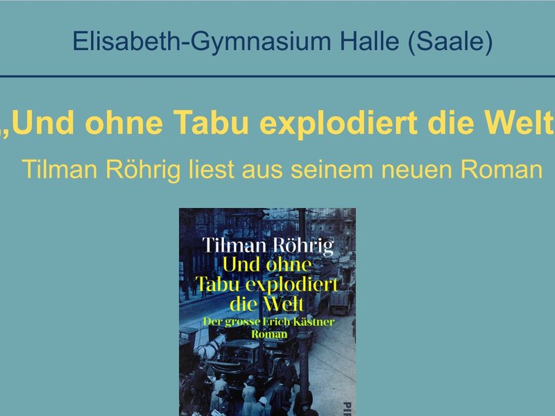 Titelbild für Beitrag: „Und ohne Tabu explodiert die Welt“